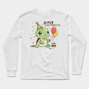 Super Saturdays: Kawaii Turtle Party Long Sleeve T-Shirt